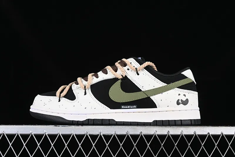 All categories Nk SB Dunk series Nk SB Dunk Low low-top sneakers Nk Dunk Low Little Red Panda Chinese style deconstructed hemp rope SB retro old low-top casual sneakers DD1391-100